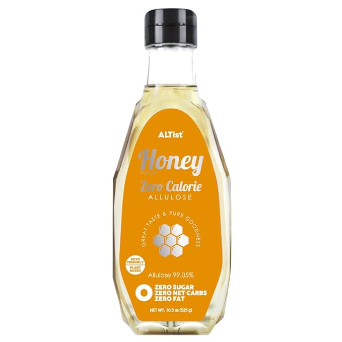ALTist Allulose Syrup Sweetener – Zero Calorie Liquid Sugar Alternative, Keto, Vegan, Non-GMO, Plant-Based | 1:1 Sugar Replacement, No Net Carbs, Zero Fat, 17.7 fl oz - Honey