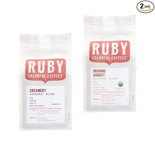 Bean Box Sampler - Roasted by Ruby Roasters, 2-Pack, Whole Bean Coffee, Gourmet Coffee
