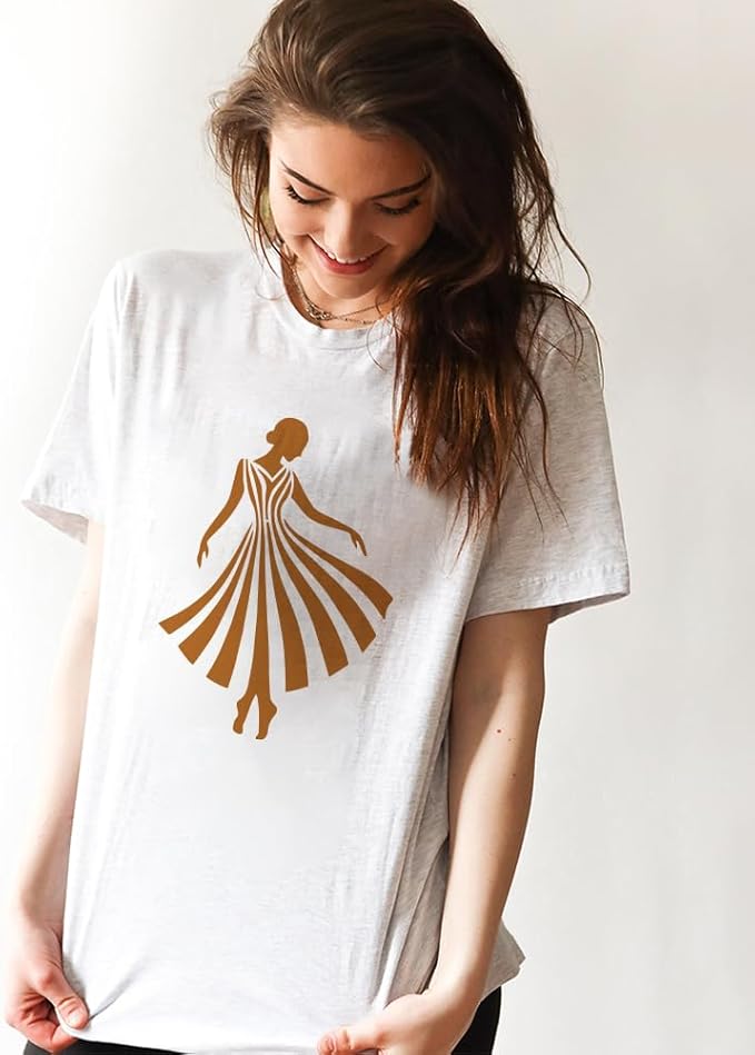 FINGERINSPIRE 4 Pcs Line Dance Figure Painting Stencil with Paintbrush 11.7x8.3inch Reusable Dancers Silhouette Stencil Reusable Plastic Template for Wood Wall Furniture Home Gift Decoration