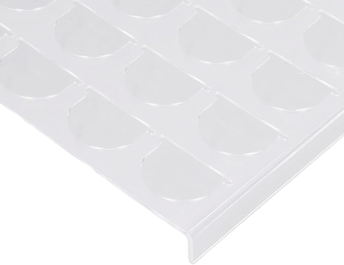 Yosoo Health Gear Coffee Capsule Holder 25 Capsules Coffee Pod Drawer Organizer, Transparent Flat Countertop Coffee Pod Holder Drawer Holder Sturdy Plastic Coffee Pod Organizer Tray for Drawer