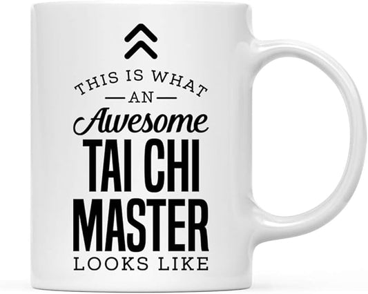 Andaz Press 11oz. Ceramic Coffee Tea Mug Thank You Gift, This is What an Awesome Tai Chi Master Looks Like, 1-Pack, Birthday Christmas Gift Ideas Coworker Him Her, Includes Gift Box