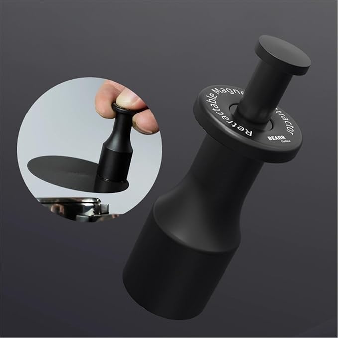 Coffee Puck Screen Magnet Tool with Adjustable Magnetic Suction for Espresso Machines, Aluminum Alloy