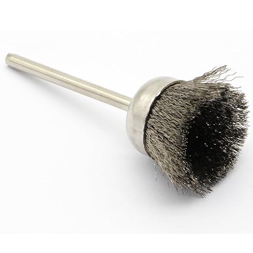 20PCS Wire Brushes - Metal Rust Removal, Polishing, Cleaning - 25mm Diameter, 3mm Shaft - Removes Burrs, Dust, and Oxide Layer - Handles Rough Surfaces - Designed for Industrial and DIY Enthusiasts