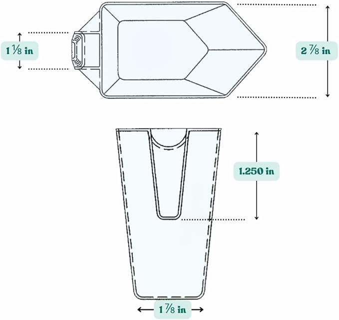 Supplement and Supply 2 Cup (1 Pint | 16 Oz. | 500 mL) Scoop for Coffee, Protein Powder, Pet Food, Spices, Grains and Dry Goods – Plastic Food-Grade, BPA-Free Measuring Cup (Pack of 5)