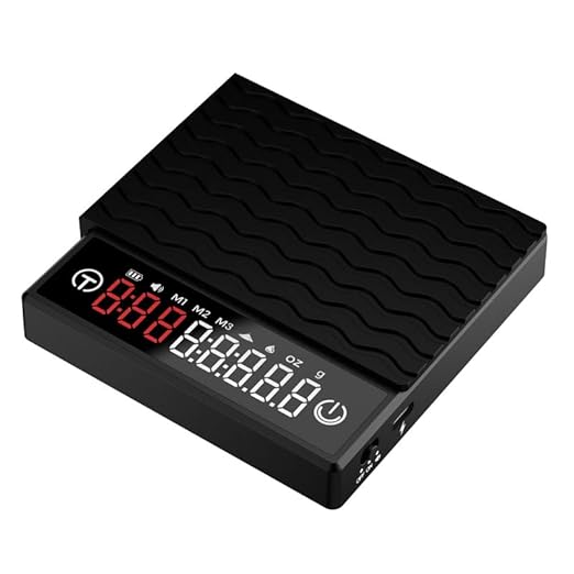Mini Coffee Scale with Timer, USB-C Rechargeable Espresso Scale, 2kg/70oz Capacity, 0.1g Accuracy, Acurate Scale for Espresso and Pour-Over, 3 Modes, Mini Scale for Espresso, Black Color