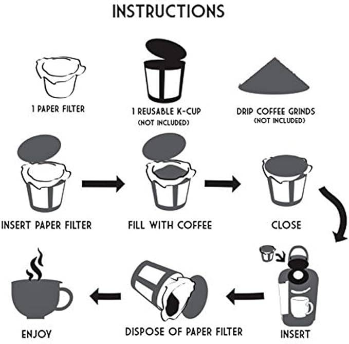 Pro Mael 360 Count Disposable K Cup Filters, Coffee Filter Paper for Keurig Brewers Single Serve 1.0 and 2.0, Use with Reusable K Cup Pods (Natural Unbleached)