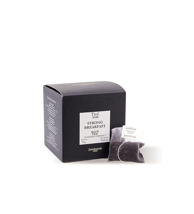 Dammann Freres Satchets, Breakfast Tea Bags, Premium Gourmet French Black Tea, 25 Count (Single Pack)
