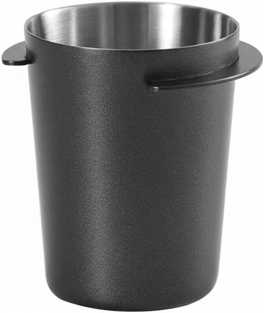 Kodrily Coffee Dosing Cup 51mm, Stainless Steel Espresso Dosing Cup, Black Coffee Powder Feeder Part Replacement for Espresso Coffee Machine with 51mm Portafilter, 1Pcs