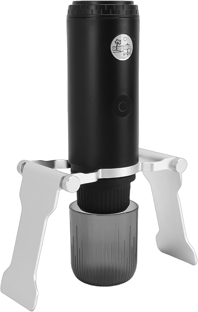 NOENNULL Portable Coffee Maker for Travel 19bar USB Rechargeable Cordless Portable Espresso Machine for Coffee Grounds & Capsules, Ideal for Camping, Hiking, Office, RV