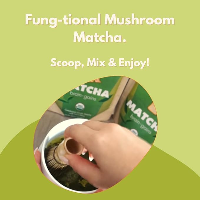 Malama Ceremonial Grade Matcha Powder - Premium Japanese Matcha Green Tea Powder with Organic Lion’s Mane Extract - Organic, Gluten-Free, Vegan, & Unsweetened (2.1 oz) for Energy & Focus