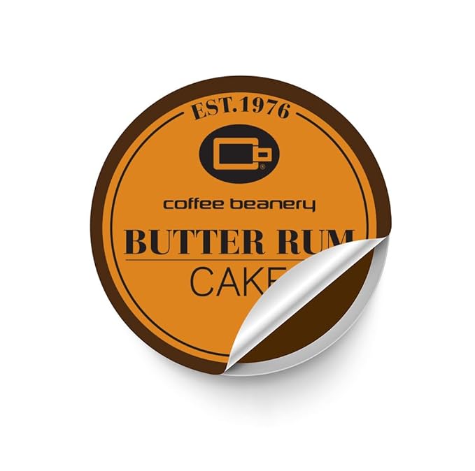 Butter Rum Cake Decaf Coffee Pods by Coffee Beanery | 96ct Bulk Flavored Decaf Coffee Pods Medium Roast Coffee Pods| 100% Specialty Arabica Coffee| Gourmet Coffee Pods