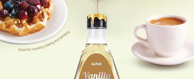 ALTist Allulose Syrup Sweetener – Zero Calorie Liquid Sugar Alternative, Keto, Vegan, Non-GMO, Plant-Based | 1:1 Sugar Replacement, No Net Carbs, Zero Fat, 17.7 fl oz - Vanilla