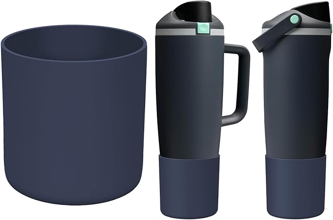 Silicone Higher Boot Compatible with Owala 30oz & 40oz FreeSip Sway Bottles & Tumblers, Large Protection Anti-slip Bottom Cover Sleeve for Freesip Sway Tumbler and Bottle