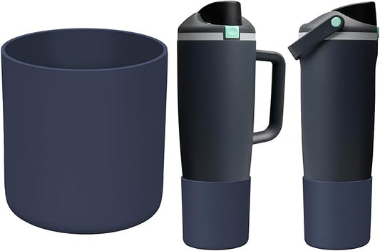 Silicone Higher Boot Compatible with Owala 30oz & 40oz FreeSip Sway Bottles & Tumblers, Large Protection Anti-slip Bottom Cover Sleeve for Freesip Sway Tumbler and Bottle