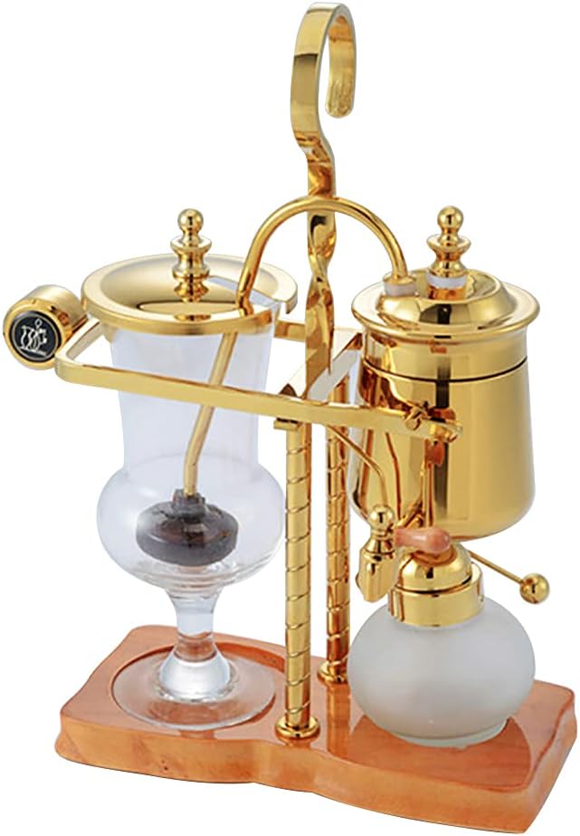 Siphon Coffee Maker Kit, 400ML/13.5Oz Belgian/Belgium Family Balance Syphon Coffee & Tea Brewer Elegant Double Ridged Fulcrum with Tee Handle