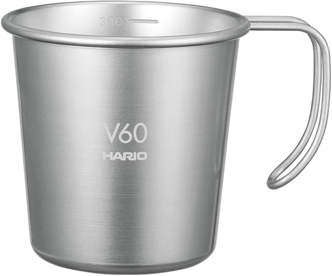 Hario Outdoor V60 Stacking Mug, 320ml Silver