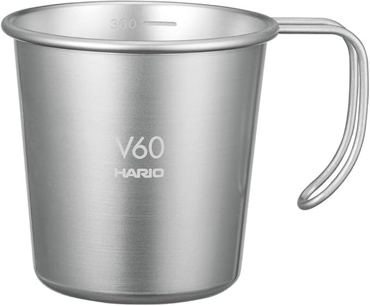 Hario Outdoor V60 Stacking Mug, 320ml Silver