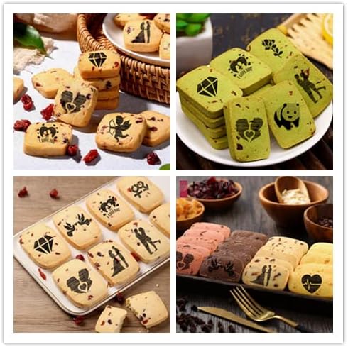 46 Coffee Stencils+2 Mesh Powder Shakers, Cake Baking Templates Coffee Decoration Stencils Coffee Art Template Coffee Mold Tool for Christmas Thanksgiving Cake Coffee Cappuccino