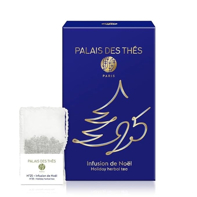 Palais des Thés - Caffeine-Free Tea - Holiday Collection | Organic N°25 Garden Herbal Blend with Fruits & Spices | Premium Tea Bags, Serves 20 Cups