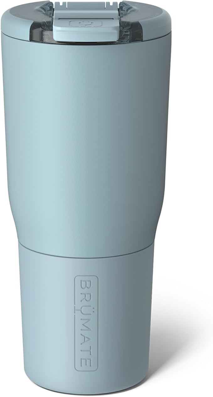 BrüMate Nav 25oz 100% Leak Proof Insulated Travel Tumbler with Magnetic BevLock™ Lid - Double Wall Cup-Holder Friendly Stainless Steel Mug (Mist)