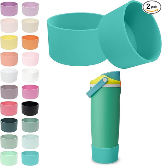 2PCS Silicone Boots for Owala 30oz & 40oz FreeSip Sway Bottles & Tumblers – Non-Slip, Scratch-Resistant, Stability Enhancer for Owala Accessories (Summer Soiree)