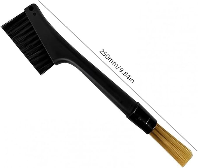 Coffee Machine Cleaning Brush, Detachable Dusting Bar Espresso Machine Grinder Cleaning Brush, Two Head Brush Accessories for Bean Grain Coffee Tool Tabletop Simple Barista Home Kitchen Dual Purpose