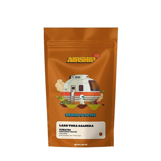 Sumatra Lake Toba Caldera - Roasted by Airship Coffee - Whole Bean Coffee - 12 Ounce Bag