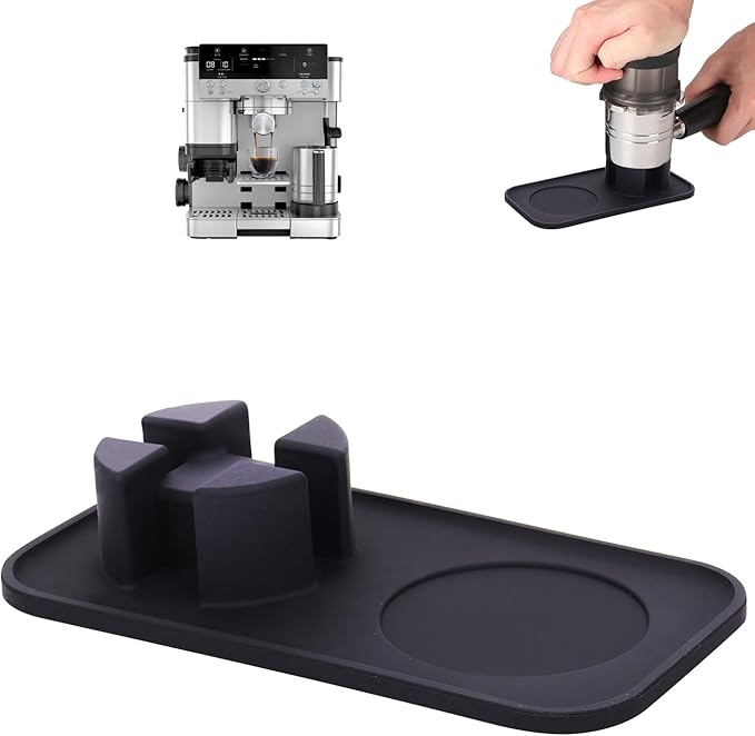 Tamping Mat for Ninja Luxe Cafe Espresso Machine ES601/ES701 – Food-Grade Silicone Base Tamper Holder – Non-Slip Tray Accessories for Ninja Luxe Cafe