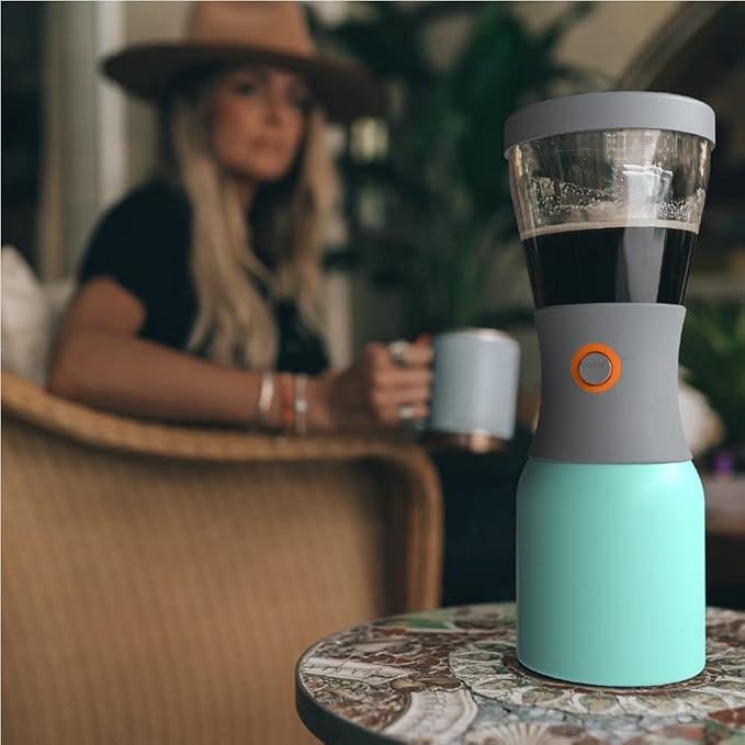 asobu Coldbrew Portable Cold Brew Coffee Maker With a Vacuum Insulated 1 Liter Stainless Steel 18/8 Carafe Bpa Free (Mint Green)…
