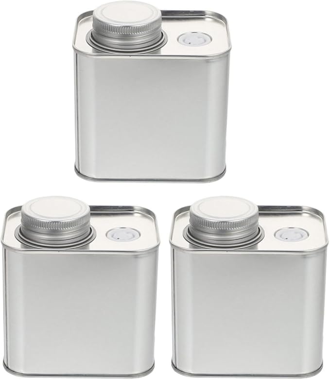 3pcs Airtight Coffee Storage Canisters with Air Valve, Square Tin Containers with Lids for Coffee Beans and Powder, Vacuum Sealed Food Organizer for Kitchen and Pantry