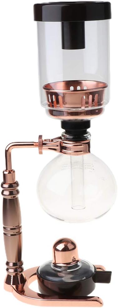 Idkska Japanese Style Siphon Coffee Maker Tea Siphon Pot Vacuum Coffeemaker Glass Type Coffee Machine Filter 3Cups