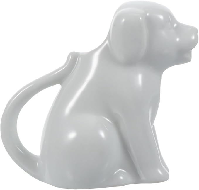 Ceramic Small Milk Pot with Handle - Cartoon Animal Mini Creamer Cup for Coffee Milk Tea Sauce Serving - Compact Kitchen Dining Accessory 3.14X2.95X1.77In