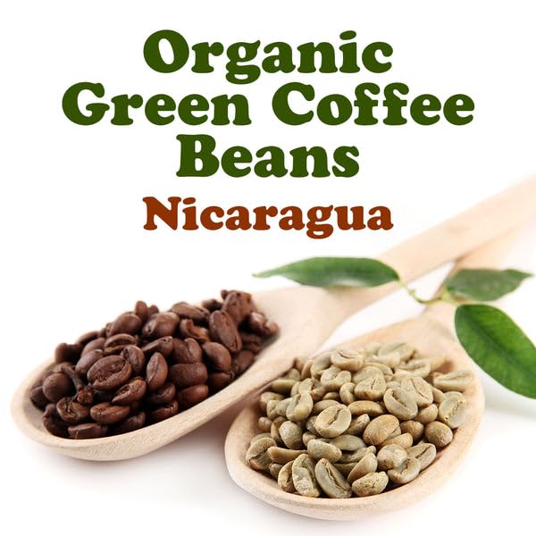 Food to Live Organic Nicaragua Arabica Green Coffee Beans, 5 Pounds – Whole, Unroasted, Washed Bean. Fresh Crop. No-GMO, Vegan, Bulk