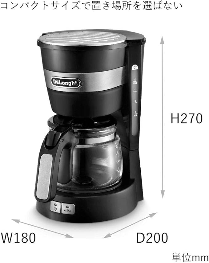 DeLonghi drip coffee maker ICM14011J (Black)