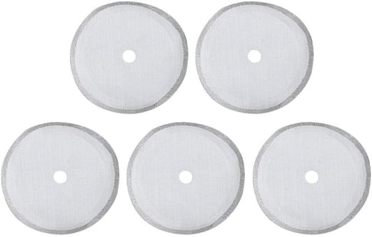 Fdit 5Pcs Universal French Press Filter Screen 304 Stainless Steel French Press Filter Replacement for 12 oz / 350 ml / 4 Cup French Press Coffee Makers Tea Particles Coffee Grounds Filters(12 oz)