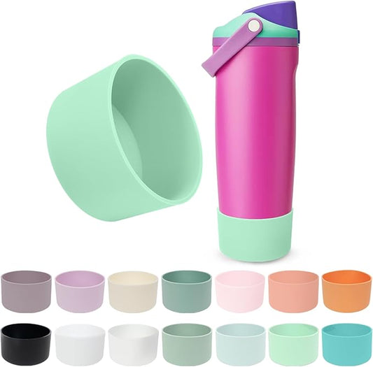 Silicone Boot for Owala 30oz & 40oz FreeSip Sway Bottles & Tumblers - Non-Slip, Scratch-Resistant, Stability Enhancer, Available in 18 Colors (Shocking Grape)