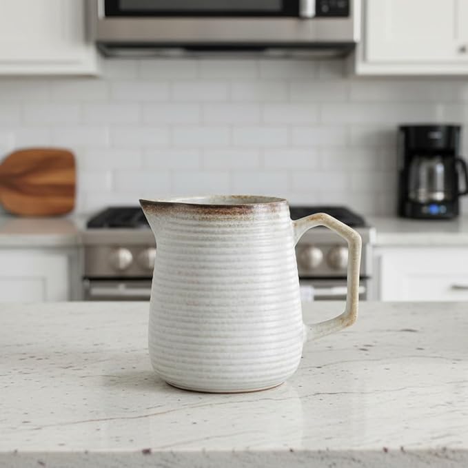 Pour Over Coffee Maker Set - Ceramic V60 Dripper Pot, Heat-Resistant & Easy Clean, Manual Slow Drip Coffee Brewer for Office, Home, Camping 1-3 Cup Pour Over Kit 20 coffee filters (white)