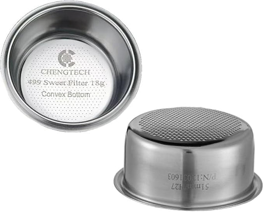 Stainless Steel Coffee Filter,499 Sweet Espresso Filter Basket Convex Bottom 51mm DLG EC885/9155/9255/9355/9555/9665/9865, SMEG & EUPA Coffee Machine
