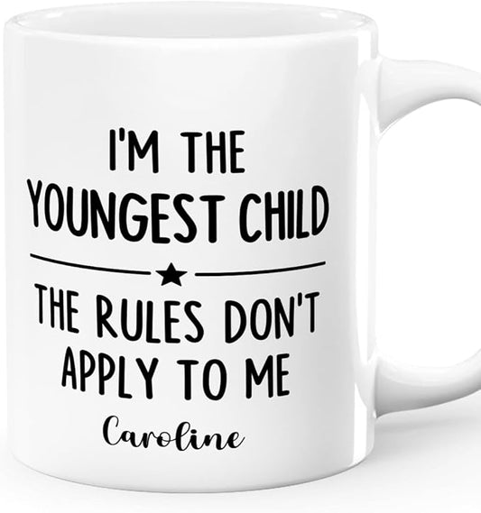 Joymade Personalized Ceramic Coffee Mug, Funny Custom Mug for Bestie, Friends, Couple, Coworker, Snowman Lovers (Who Makes The Rules)