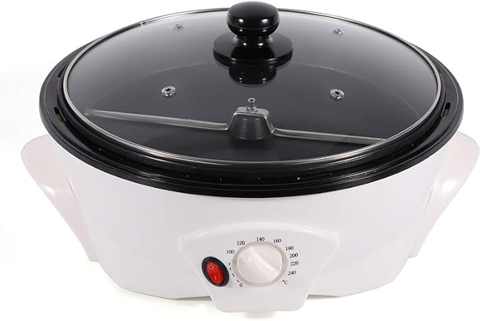 Home Coffee Roaster Machine with 1500g Max Capacity - for Coffee Bean Roasting - 800w Power and Non-Stick Pan - Featuring Lights Out Device for Safe Roasting