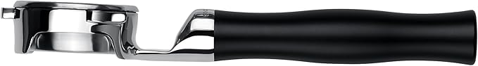 Normcore 54mm Silm Bottomless Portafilter, Naked Portafilter with Black Anodized Aluminum Handle Fits 54mm Breville Sage Machines, 18 g Precision Double shot Basket Included
