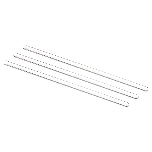MECCANIXITY 3.3 Borosilicate Glass Stick 5.91" Length 5mm Dia Stir Rod Mixing Tools with Both Ends Round for Lab Kitchen Science 3Pcs
