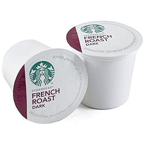 Starbucks Coffee K-Cup Pods, French Roast, Dark Roast Coffee, Notes of Dark Caramel & Sweet Smoke, Keurig Genuine K-Cup Pods, 24 CT K-Cups/Box (Pack of 2 Boxes)