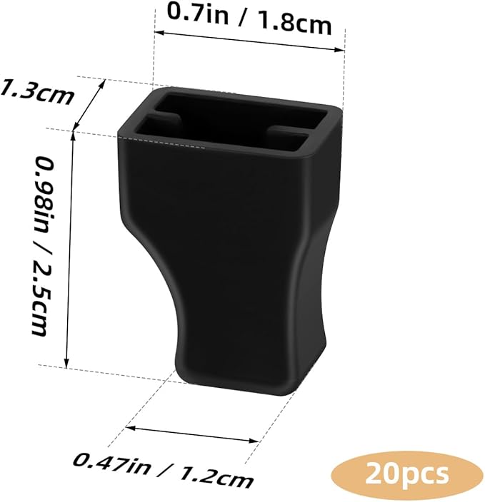 20 Pcs Black Coffee Syrup Pump Tip Covers Portable Rubber Pourer Caps Reusable Syrups Practical Pourer Caps for Long Lotion Pumps,Sugar, Liquor Bottle, Syrup Pump