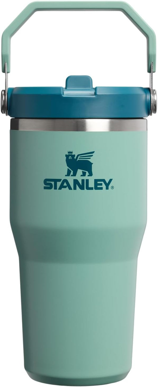 STANLEY IceFlow 2.0 Flip Straw Tumbler with Handle 20 oz | Twist On Lid and Flip Up Straw | Leakproof Water Bottle | Insulated Stainless Steel | BPA-Free | Spring Green