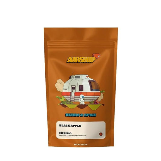 Black Apple Espresso - Roasted by Airship Coffee - Whole Bean Coffee - 12 Ounce Bag