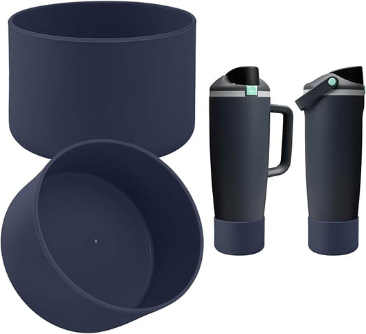 2PCS Silicone Boot Compatible with Owala 30oz & 40oz FreeSip Sway Bottles & Tumblers, Protective Anti-Slip Bottom Cover Sleeve for Freesip Sway Tumbler