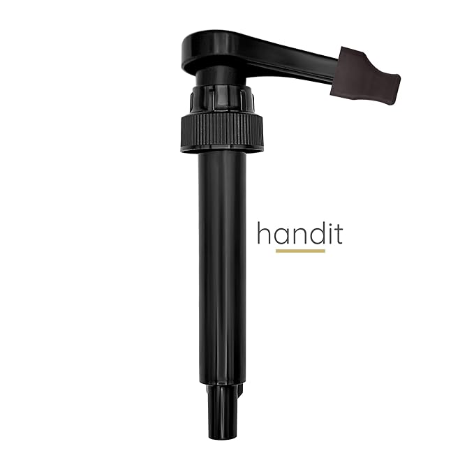Handit - Coffee Syrup Pump Covers | Espresso Color Rubber Silicone | Keep Syrups Preserved and Clean, Keep Counters, Bottles Clean | Fits Pumps for Torani, DaVinci, Skinny, Monin | 10-Pack