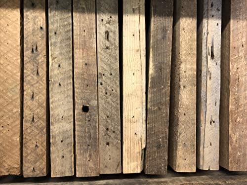 Urban Legacy Accent Shelves | Reclaimed Barn Plank | Set of 2 with Full Brackets (Natural 24" x 7" x 2")