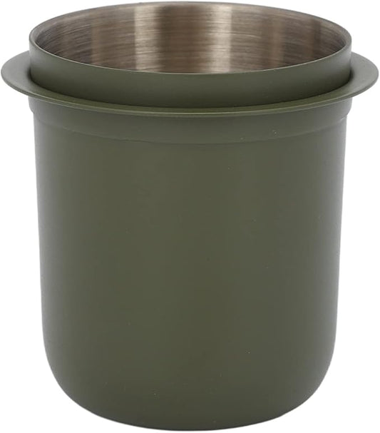 Zerone Espresso Dosing Cup, Stainless Steel, 150ml, Green, 1 Count, Fits 58mm Portafilters, Compatible with Espresso Machine